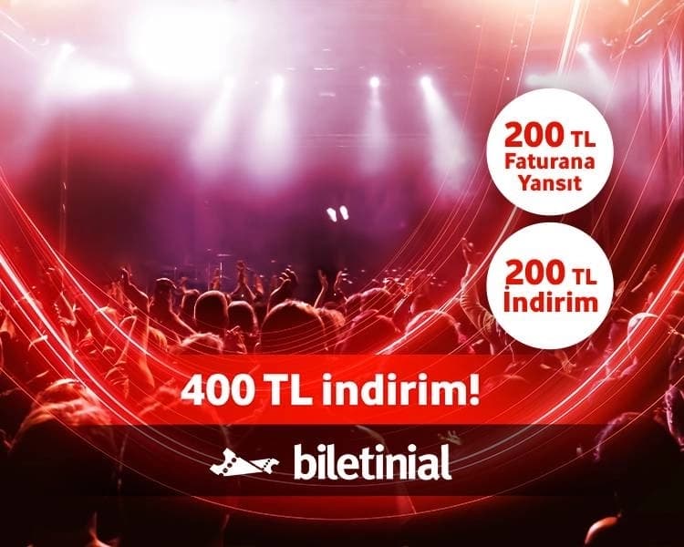 Biletinal’da Vodafone’lulara 400 TL İndirim