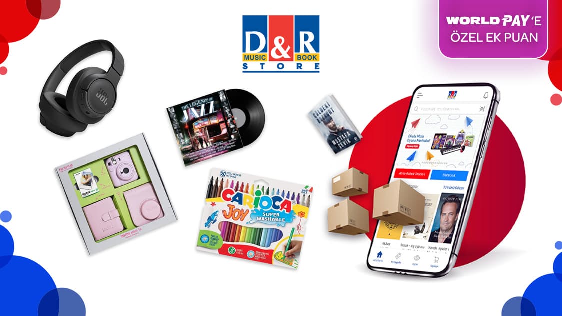 D&R'da 350 TL' ye varan D&R Puan! Üstelik 7 taksit
