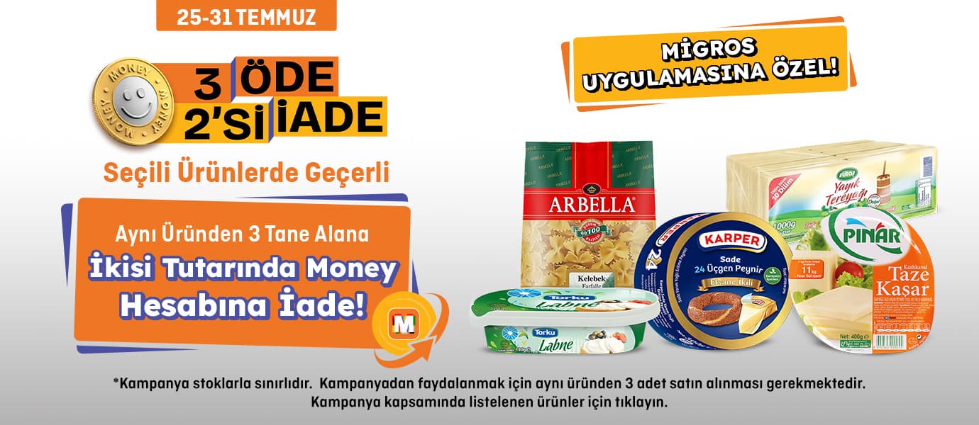 3 Öde 2'si İade
