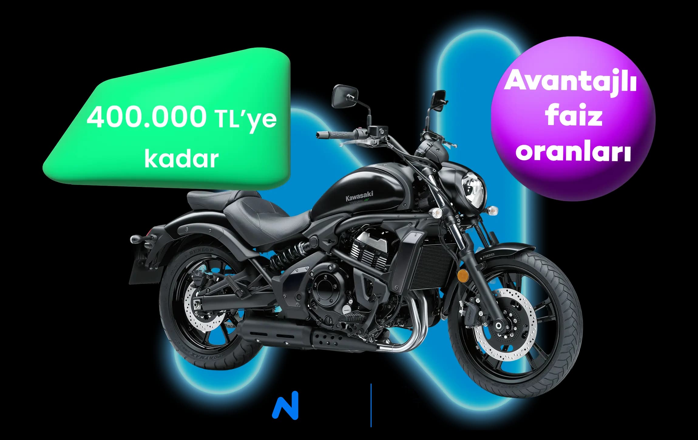 N Kolay ve Kawasaki ile motosiklet kredisi yolculuğunuz başlıyor