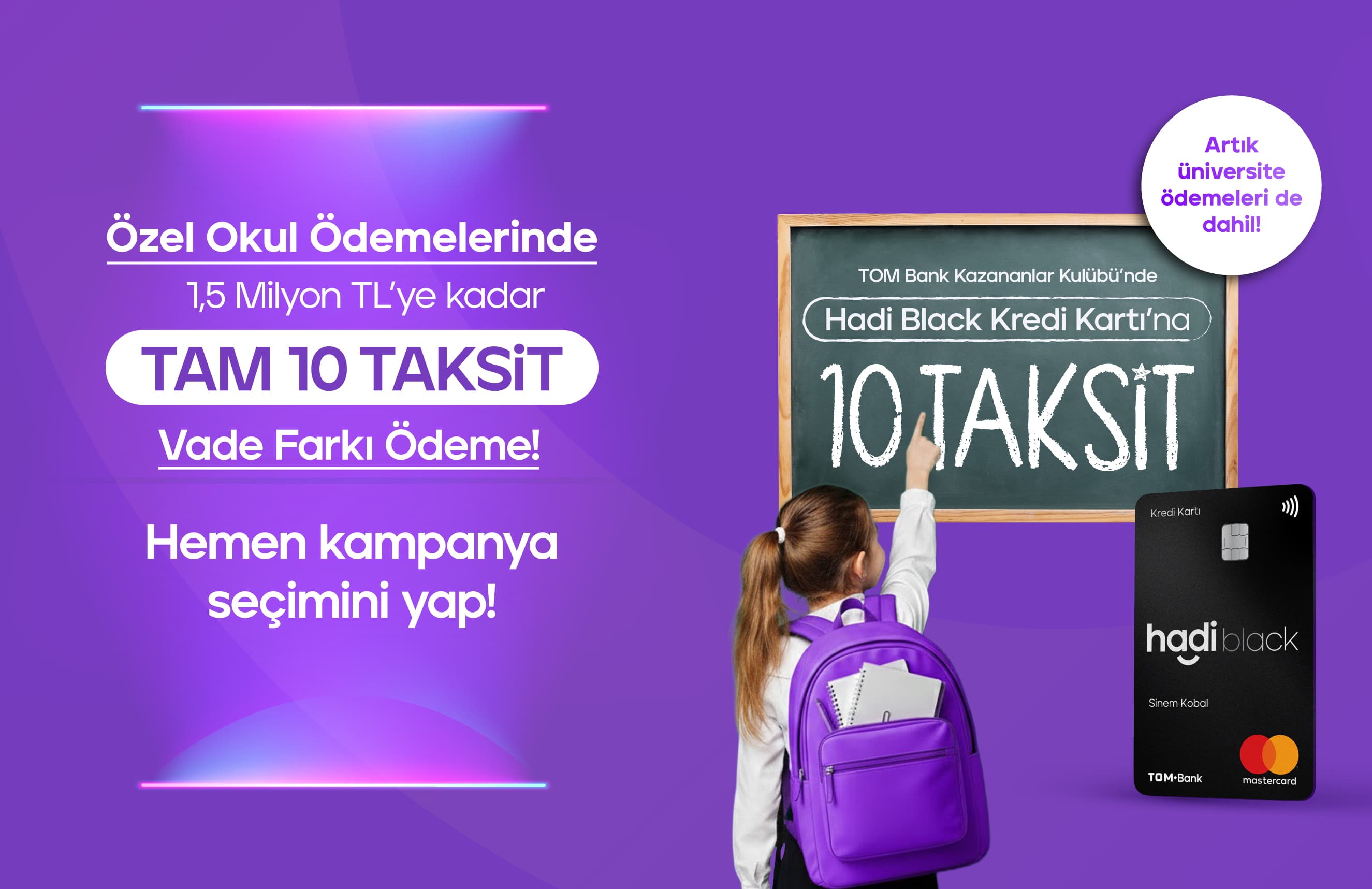 Özel Okul Ödemelerinde 10 Taksit, üstelik vade farksız