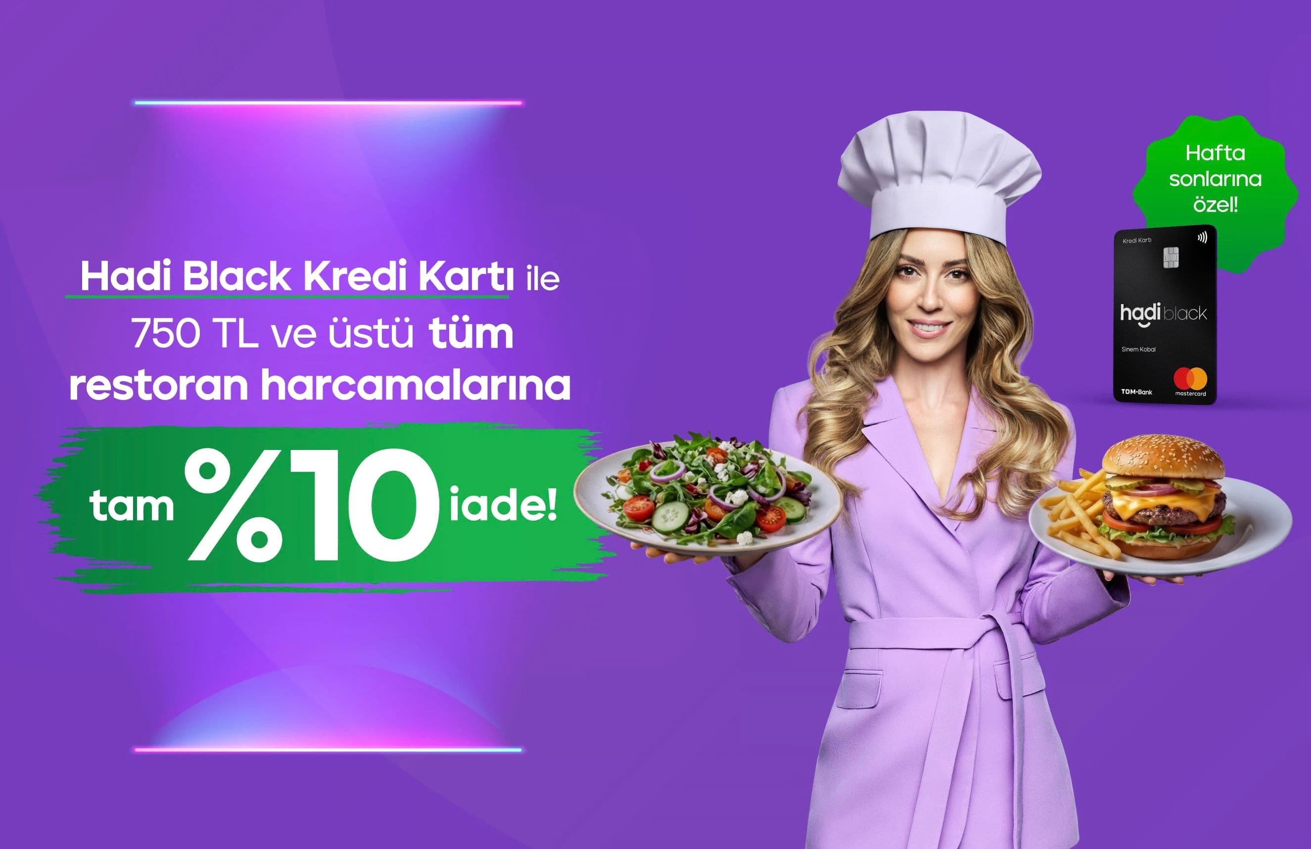 Restoran harcamalarında %10 İade Kazan