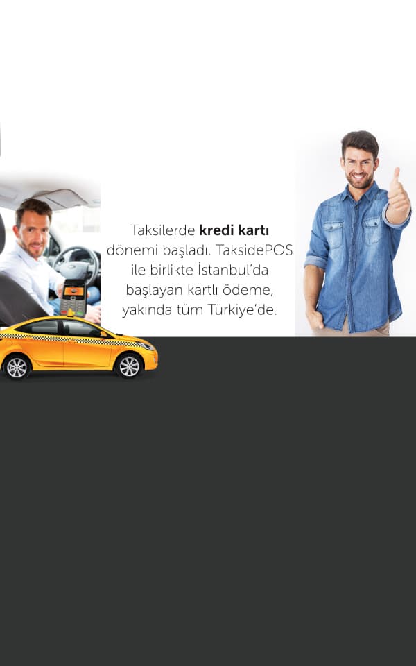TaksidePOS anlaşmalı taksilerde seyahat keyfi