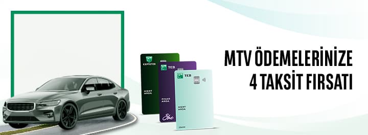 MTV Ödemelerinize 4 Taksit Fırsatı! | Türk Ekonomi Bankası