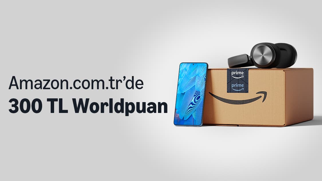Amazon’da 300 TL Worldpuan