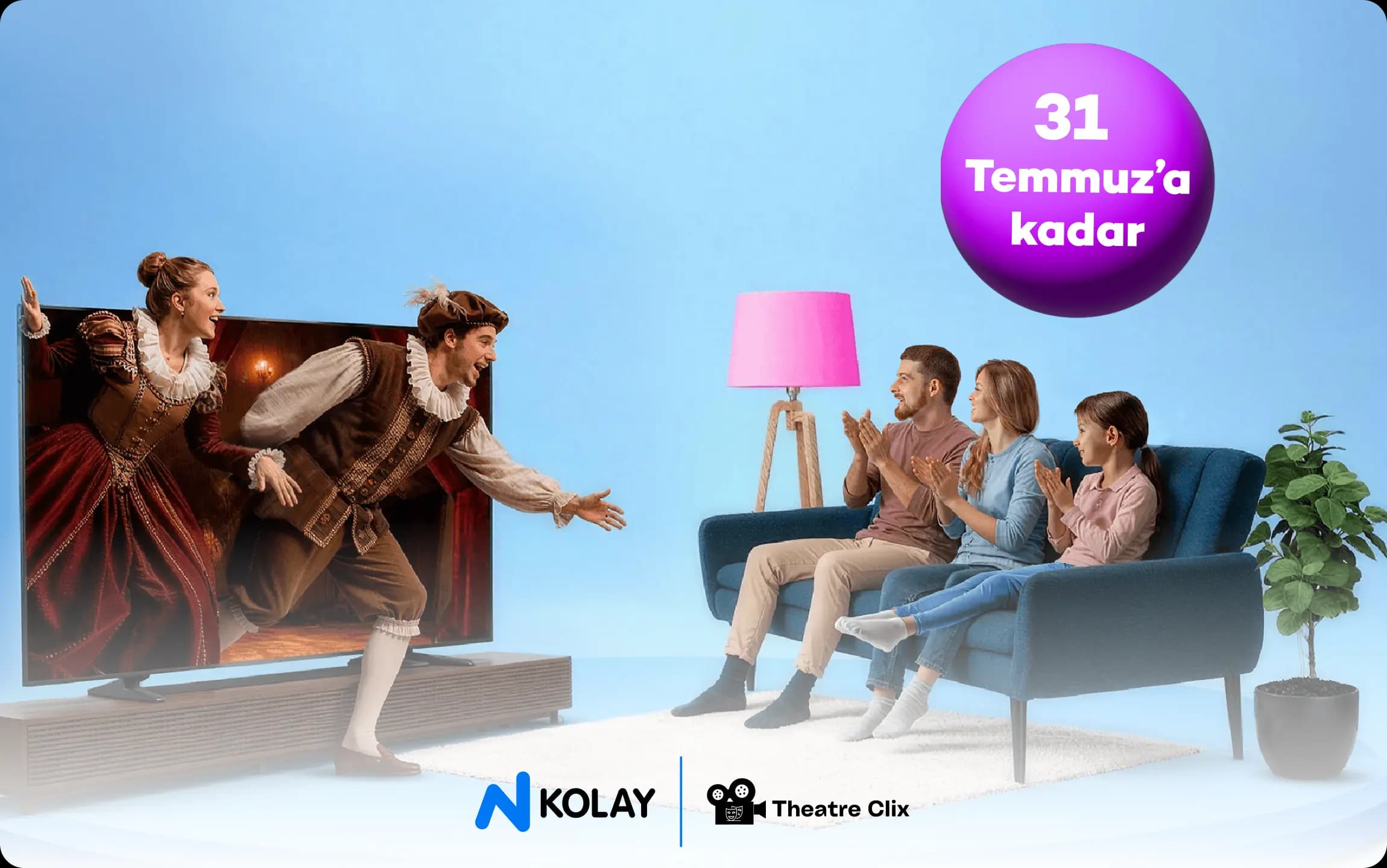 N Kolay banka kartından Theatre Clix üyeliği hediye