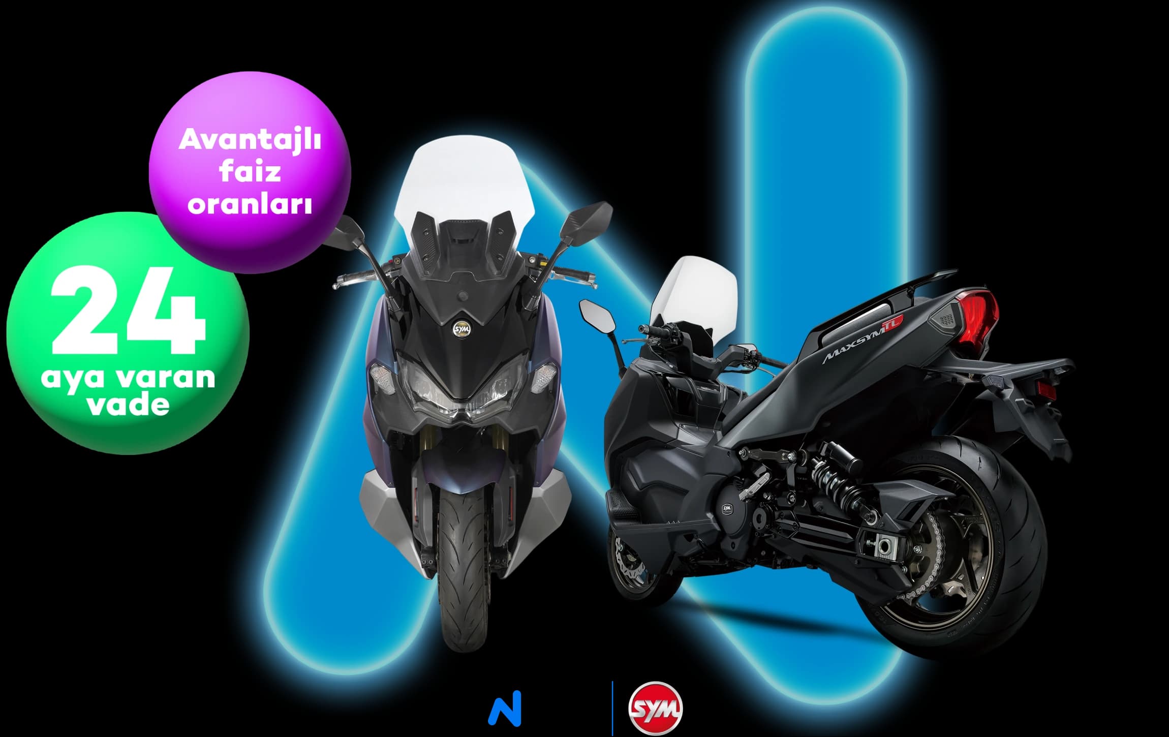 N Kolay ve SYM ile motosiklet kredisi yolculuğunuz başlıyor