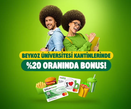 Beykoz Üniversitesi kantinlerde %20 oranında bonus