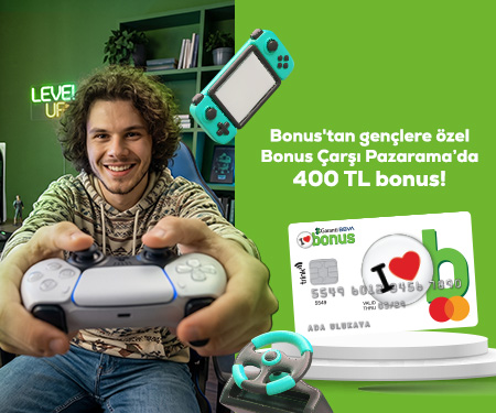 Bonus'tan gençlere özel Bonus Çarşı Pazarama'da 400 TL bonus
