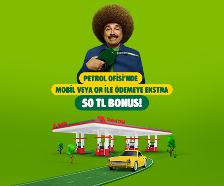 Petrol Ofisi'nde mobil veya QR ile ödemeye ekstra 50 TL bonus