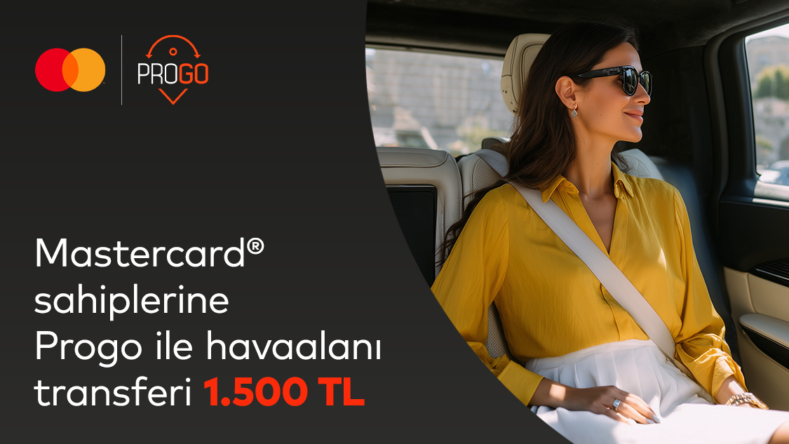 Silver Logolu Mastercard’ınıza  özel Progo Travel ile İstanbul Havalimanı & Sabiha Gökçen Havalimanı Transferi 1.500 TL