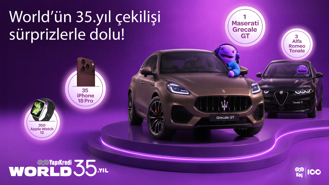 World’ün 35.yılına özel Maserati Grecale, Alfa Romeo Tonale, iPhone 18 Pro, Apple Watch kazanma şansı