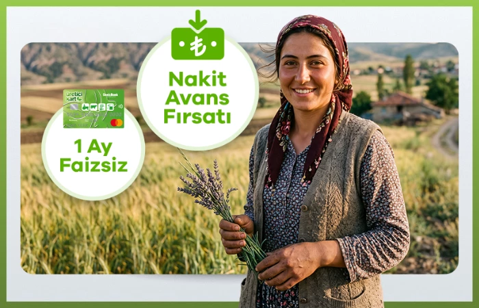 Çiftçi Kadınlarımıza Özel Üretici Kart'tan Faizsiz Nakit Avans Fırsatı
