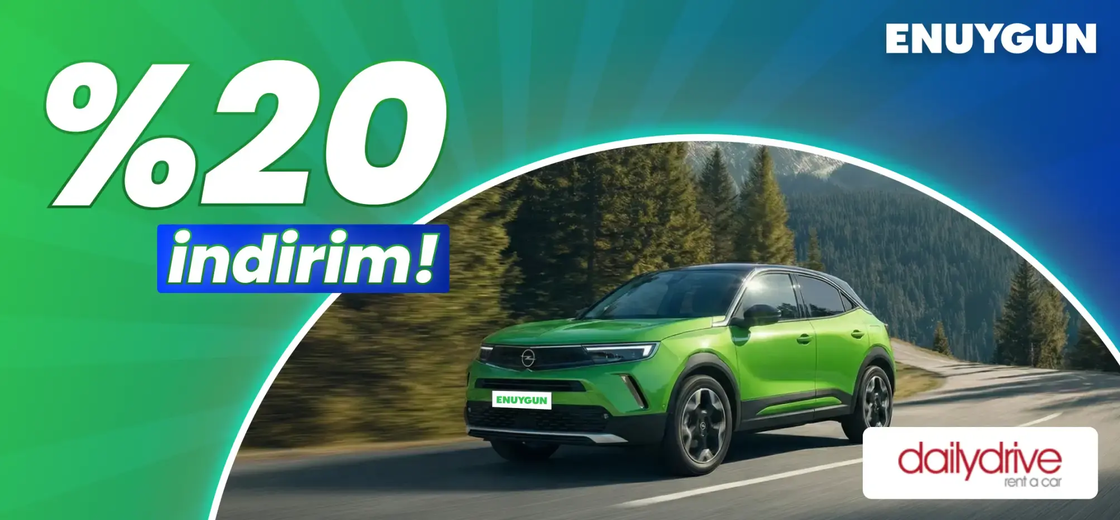 Dailydrive araçlarında %20 indirimi kaçırma! | ENUYGUN