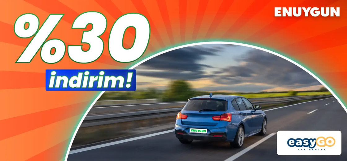Easygo Car araçlarında %30 indirimi kaçırma! | ENUYGUN
