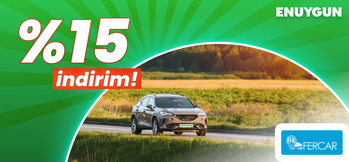 Fercar araçlarında %15 indirim! | ENUYGUN