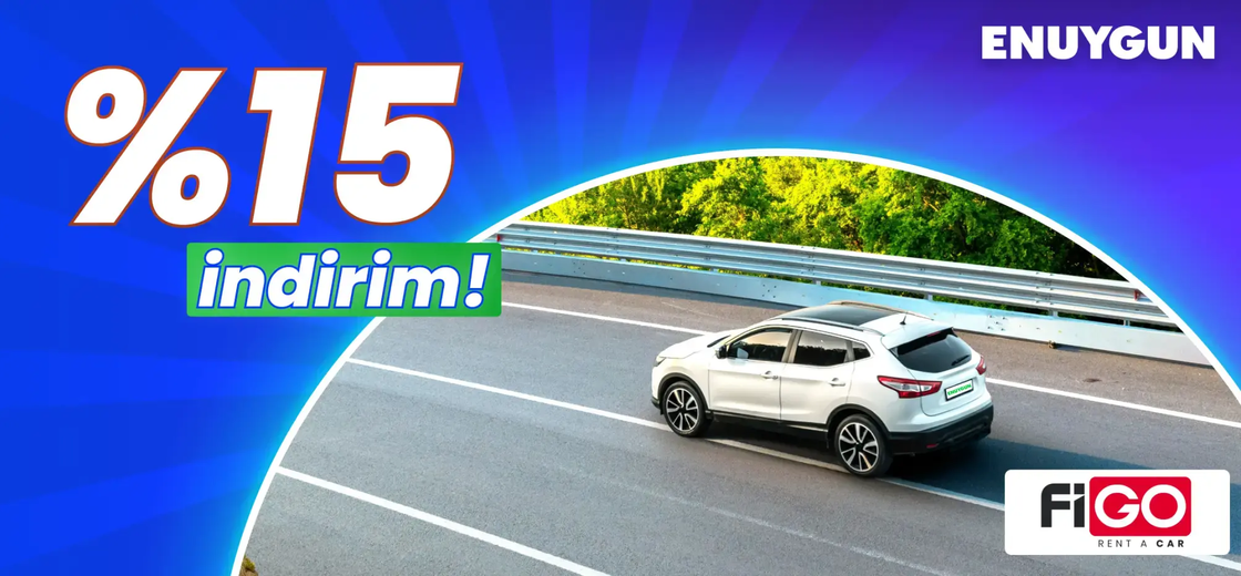 Figo Rent A Car araçlarında %15 indirim! | ENUYGUN