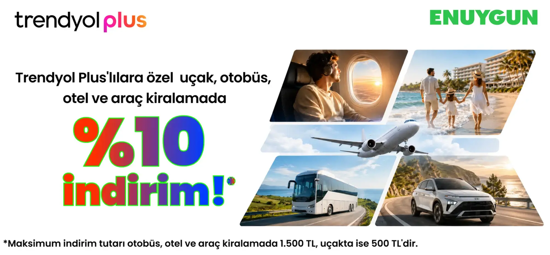 Trendyol Plus üyelerine özel ayrıcalıklar ENUYGUN.com'da! | ENUYGUN