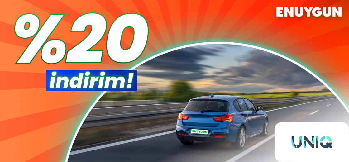 Uniq Rent A Car araçlarında %20 indirim! | ENUYGUN