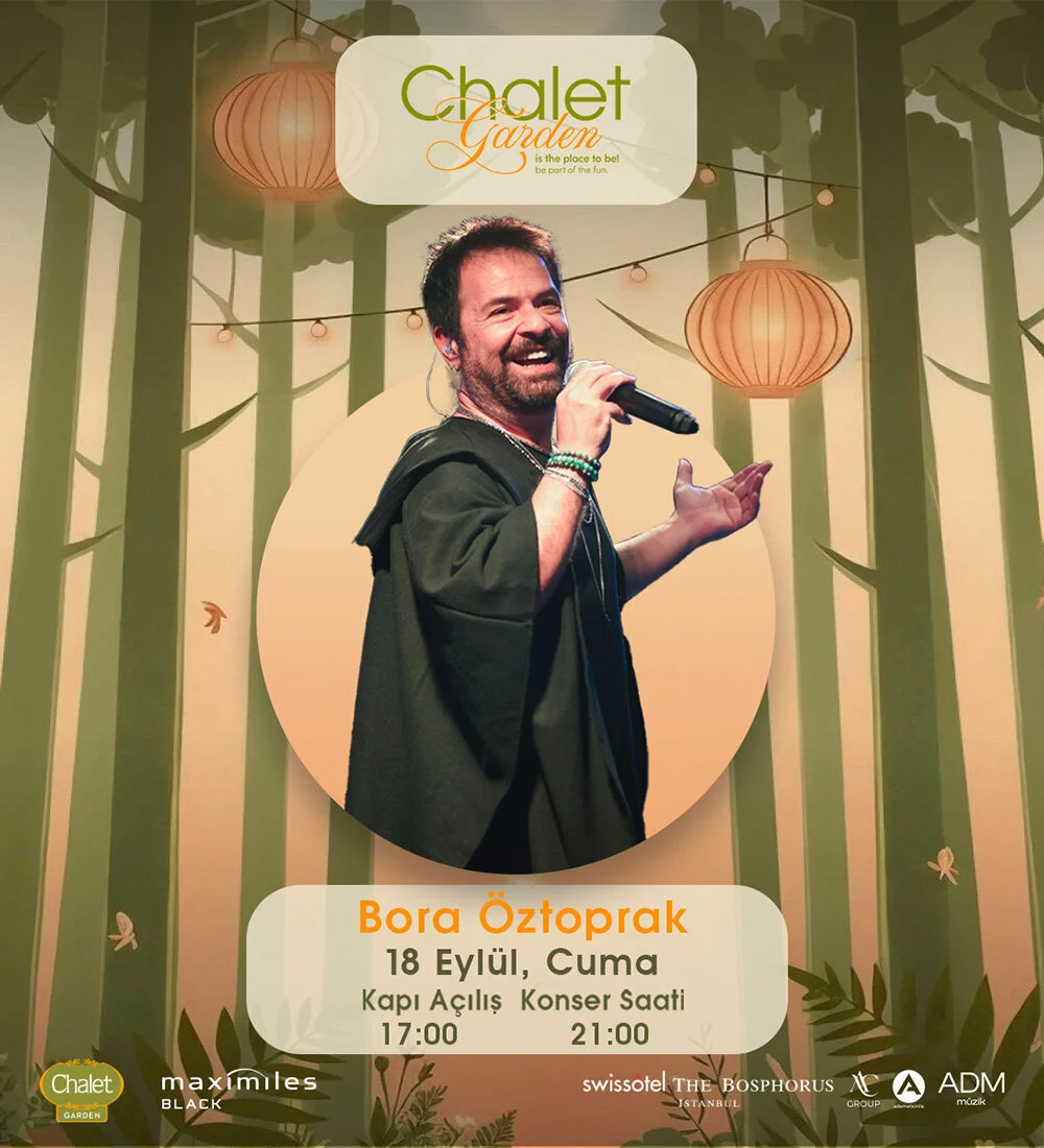 Swissotel The Bosphorus Chalet Garden'da gerçekleşecek olan Bora Öztoprak konser etkinliği biletlerine %20 daha az öde.