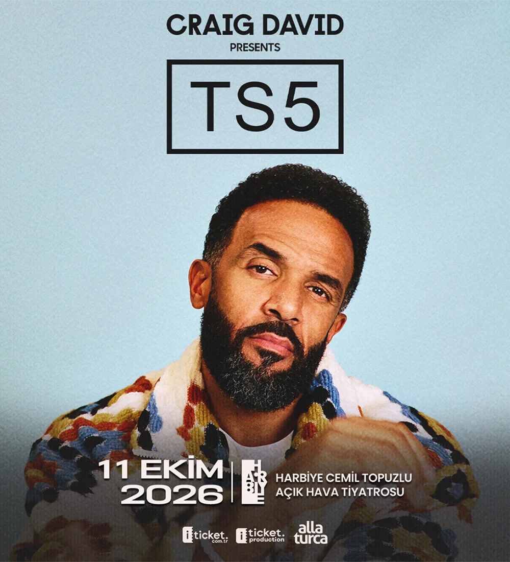 Harbiye Cemil Topuzlu Açık Hava Tiyatrosu'nda gerçekleşecek olan&nbsp;Craig David Presents: TS5 konseri biletlerinde %15 Paracık kazan.