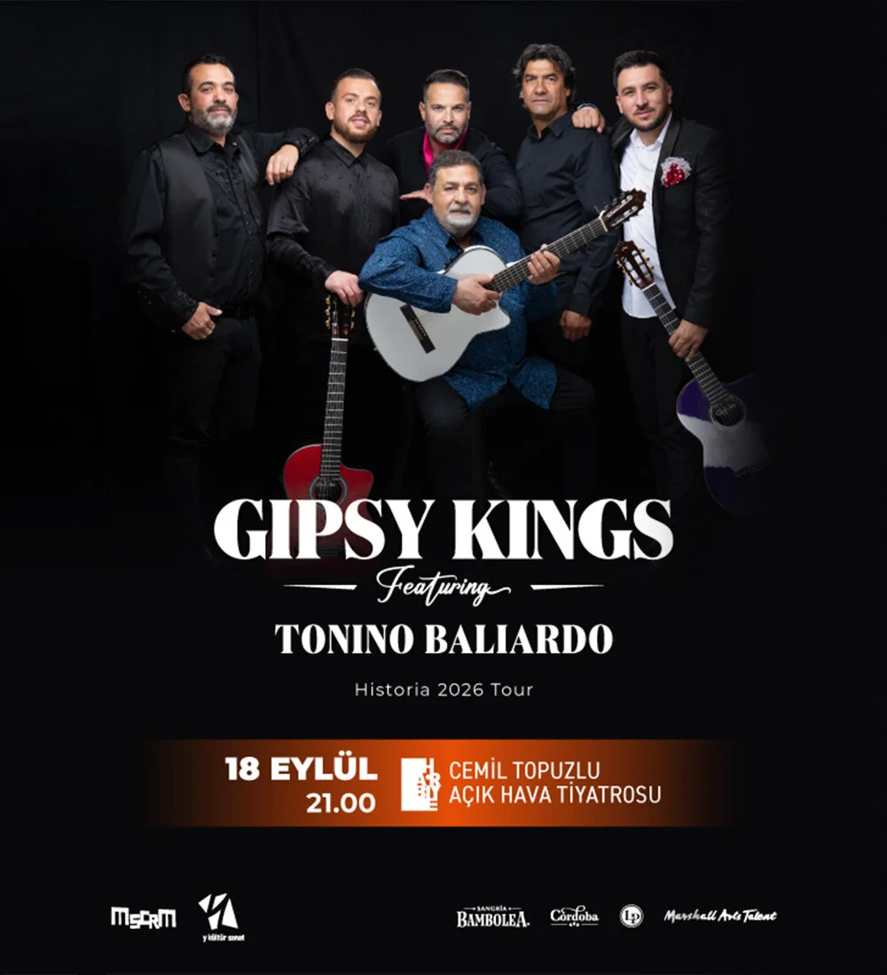 Harbiye Cemil Topuzlu Açıkhava Tiyatrosu'nda gerçekleşecek olan Gipsy Kings feat Tonino Baliardo biletlerinde %25 daha az öde.
