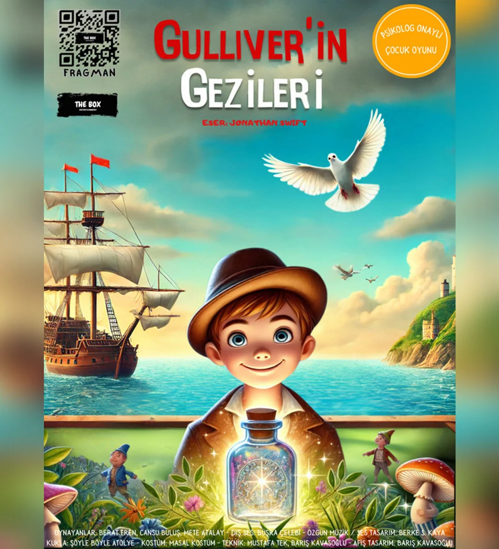 AKM Sahne Kızılay'da gerçekleşecek olan Gulliver'in Gezileri etkinliği biletlerinde %20 daha az öde.