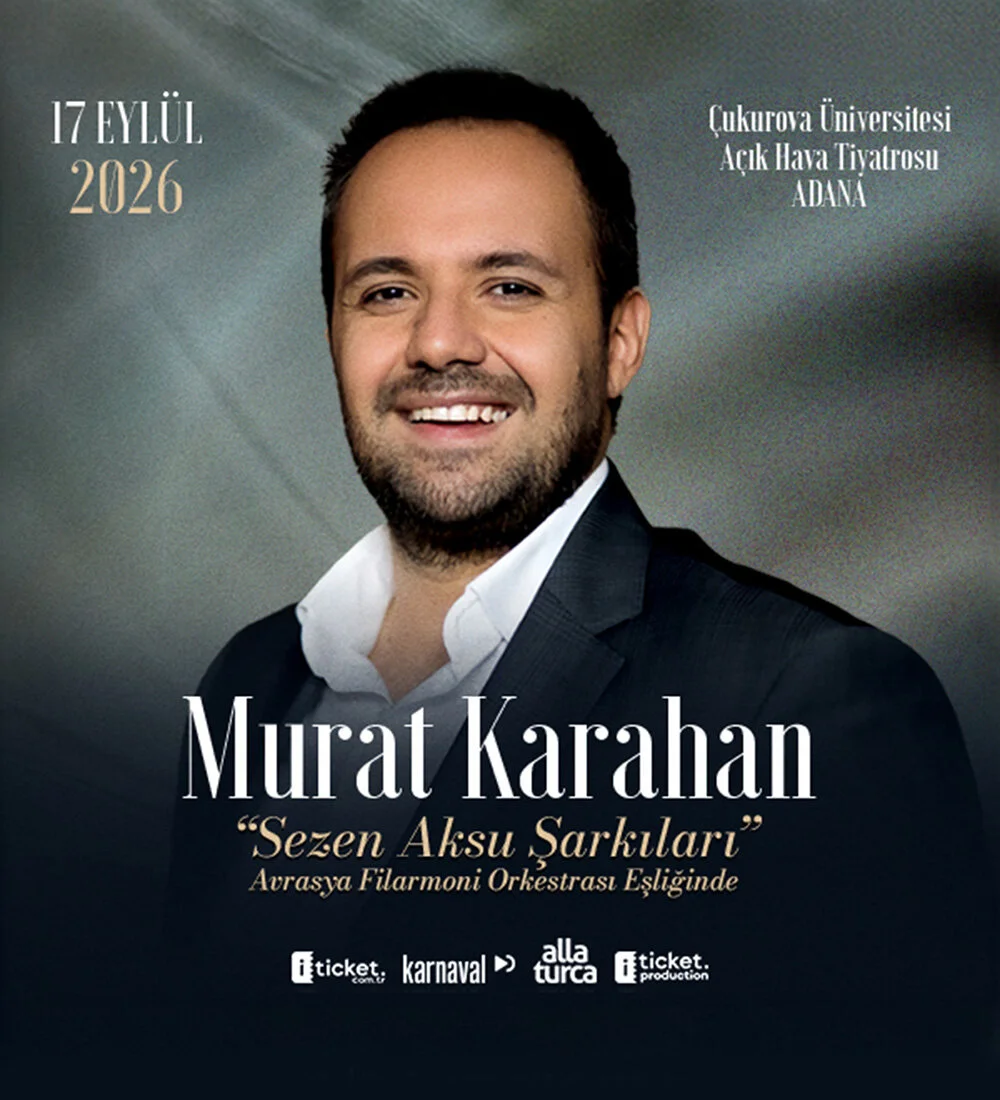 Çukurova Üniversitesi Amfi Tiyatrosu'nda gerçekleşecek olan Murat Karahan - Sezen Aksu Şarkıları konseri biletlerinde %15 Paracık kazan.