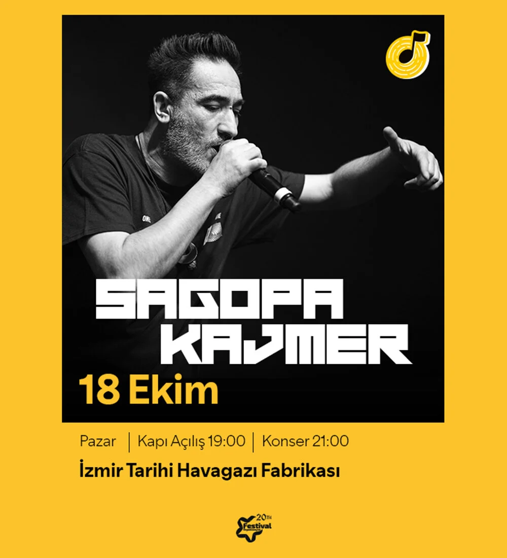 İzmir Tarihi Havagazı Fabrikası'nda gerçekleşecek olan Sagopa Kajmer konser etkinliği biletlerinde %20 daha az öde.