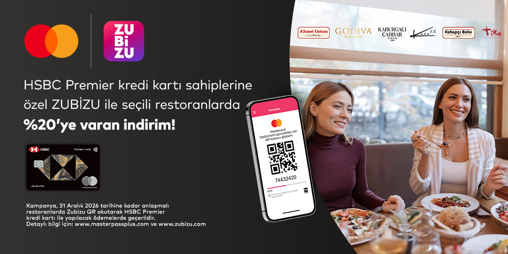 ZUBİZU Anlaşmalı restoranlarda %20'ye varan indirim! | HSBC