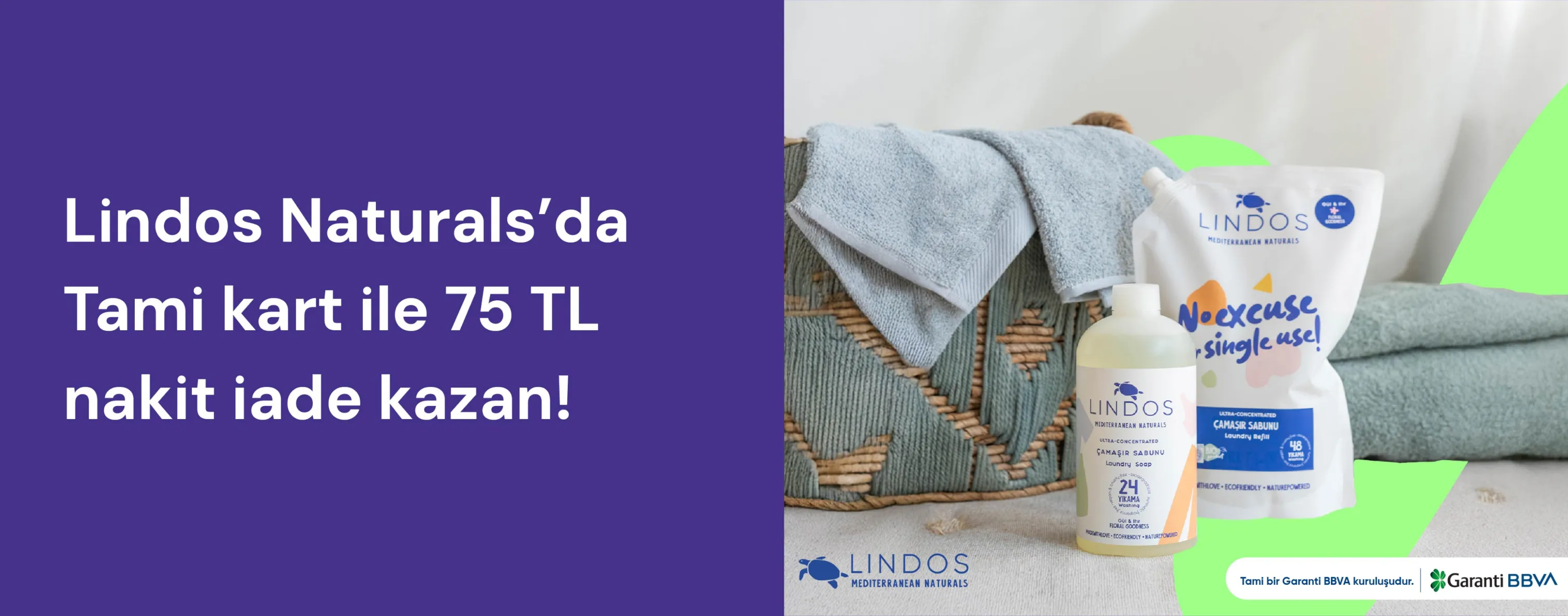 Lindos Naturals'da 75 TL Nakit İade Fırsatı