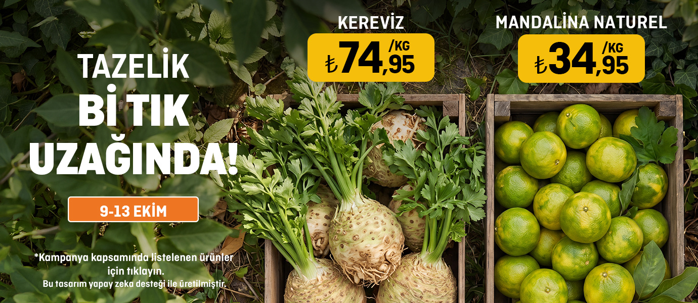 9-13 Ekim Tazelik Bi Tik Uzağında