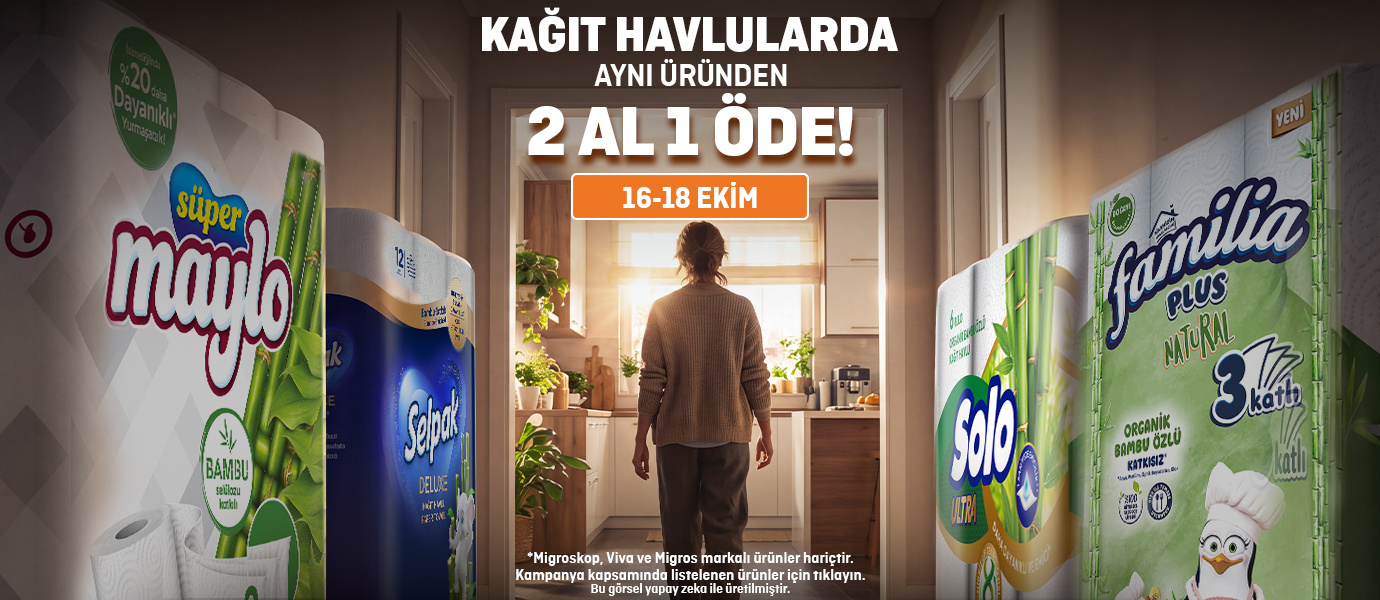 Kağıt Havlularda Aynı Üründen 2 Al 1 Öde