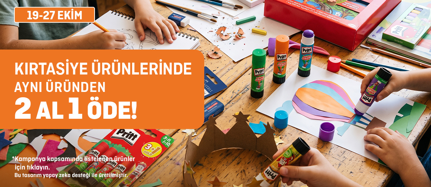 Kırtasiye Ürünlerinde Aynı Üründen 2 Al 1 Öde