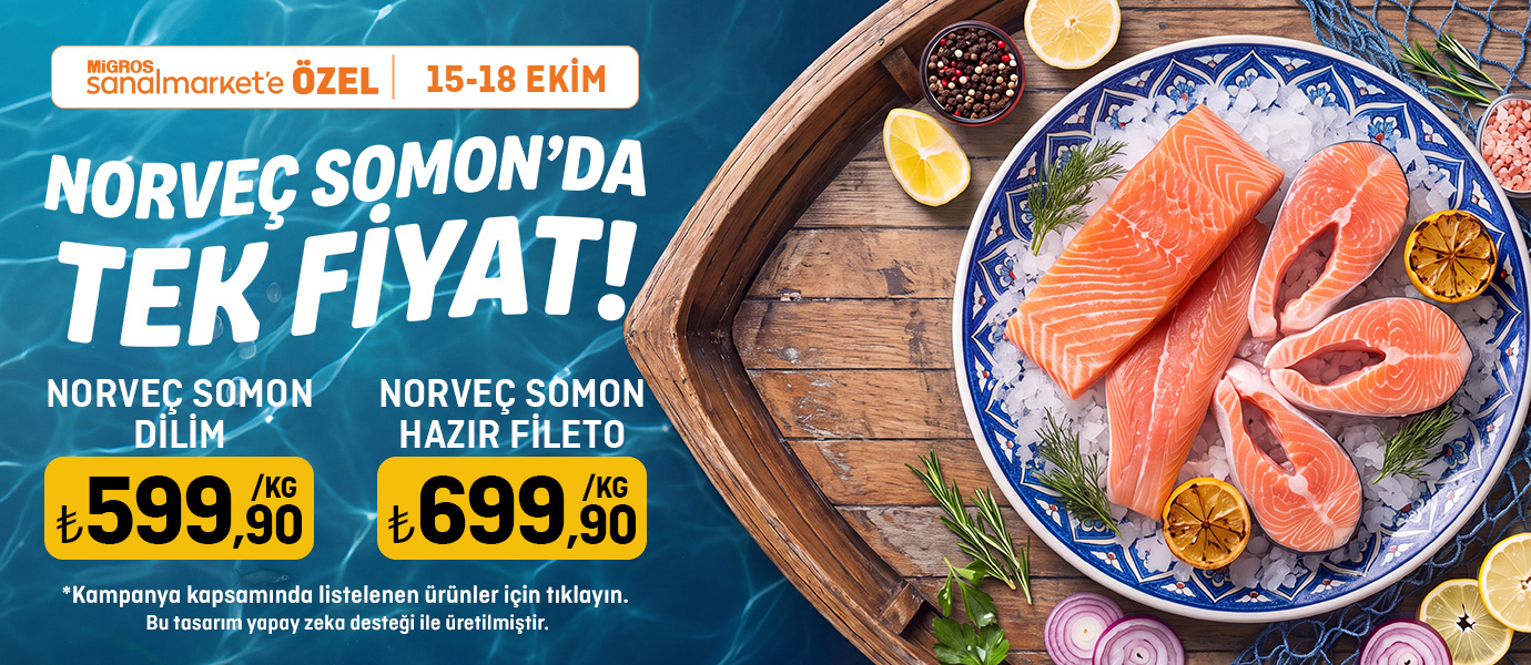 Norveç Somon Dilim ve Hazır Filetoda İndirim