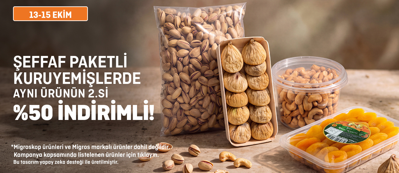 Şeffaf Paket Kuruyemişler - Aynı Ürünün 2.si %50 İndirimli