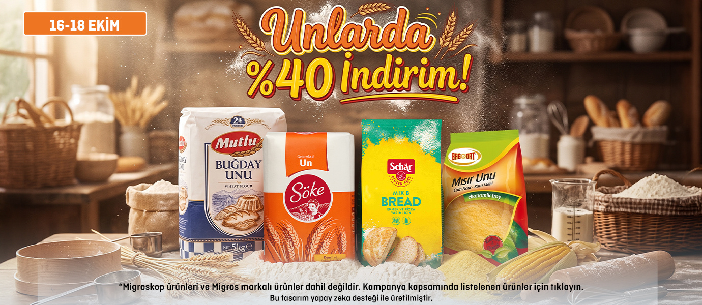 Unlarda %40 İndirim