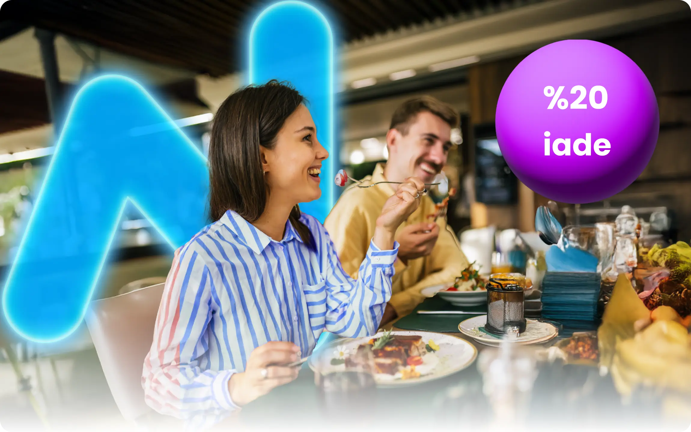 N Kolay Extra'lılara özel Restoran harcamalarında %20 iade