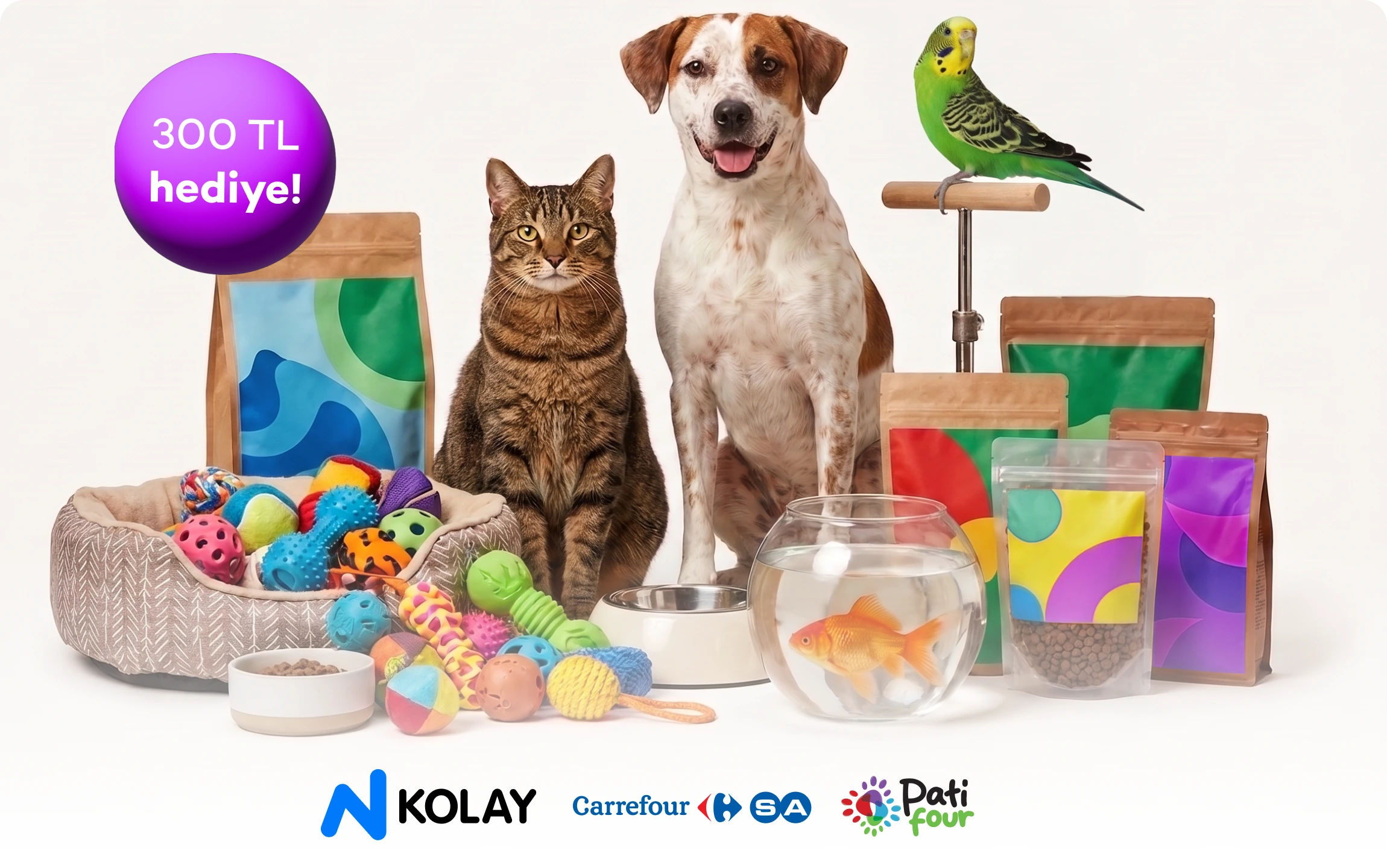N Kolay kartla Patifour alışverişine 300 TL hediye