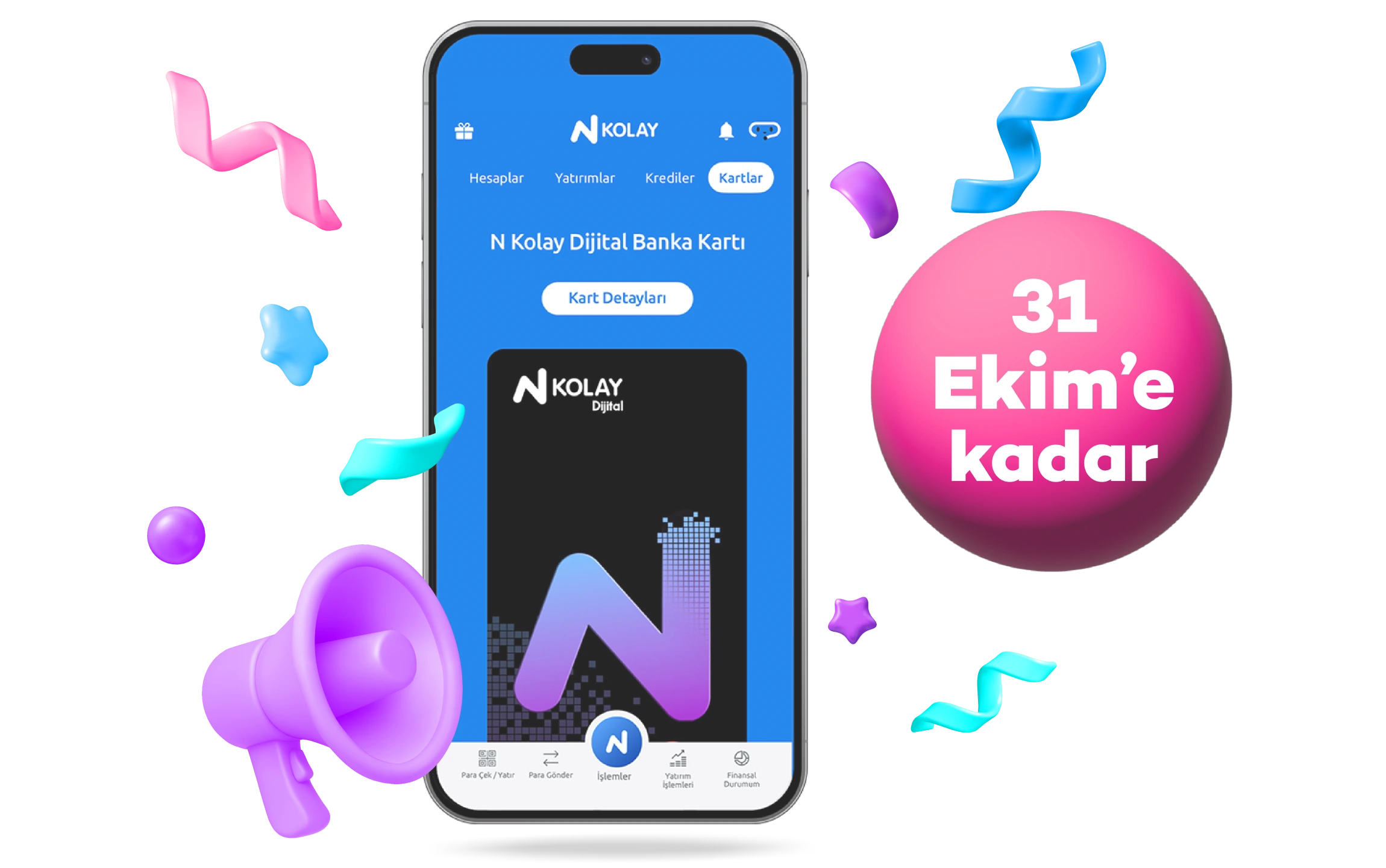 N Kolay dijital banka kartı al, 150 TL hediye kazan