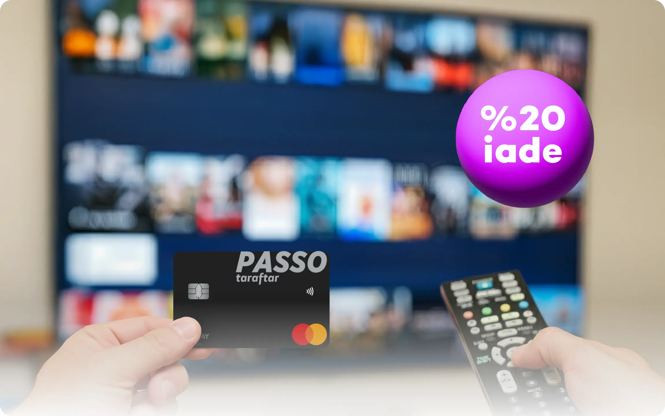 Passo Taraftar banka kartınla dijital yayın platformu harcamalarına %20 iade