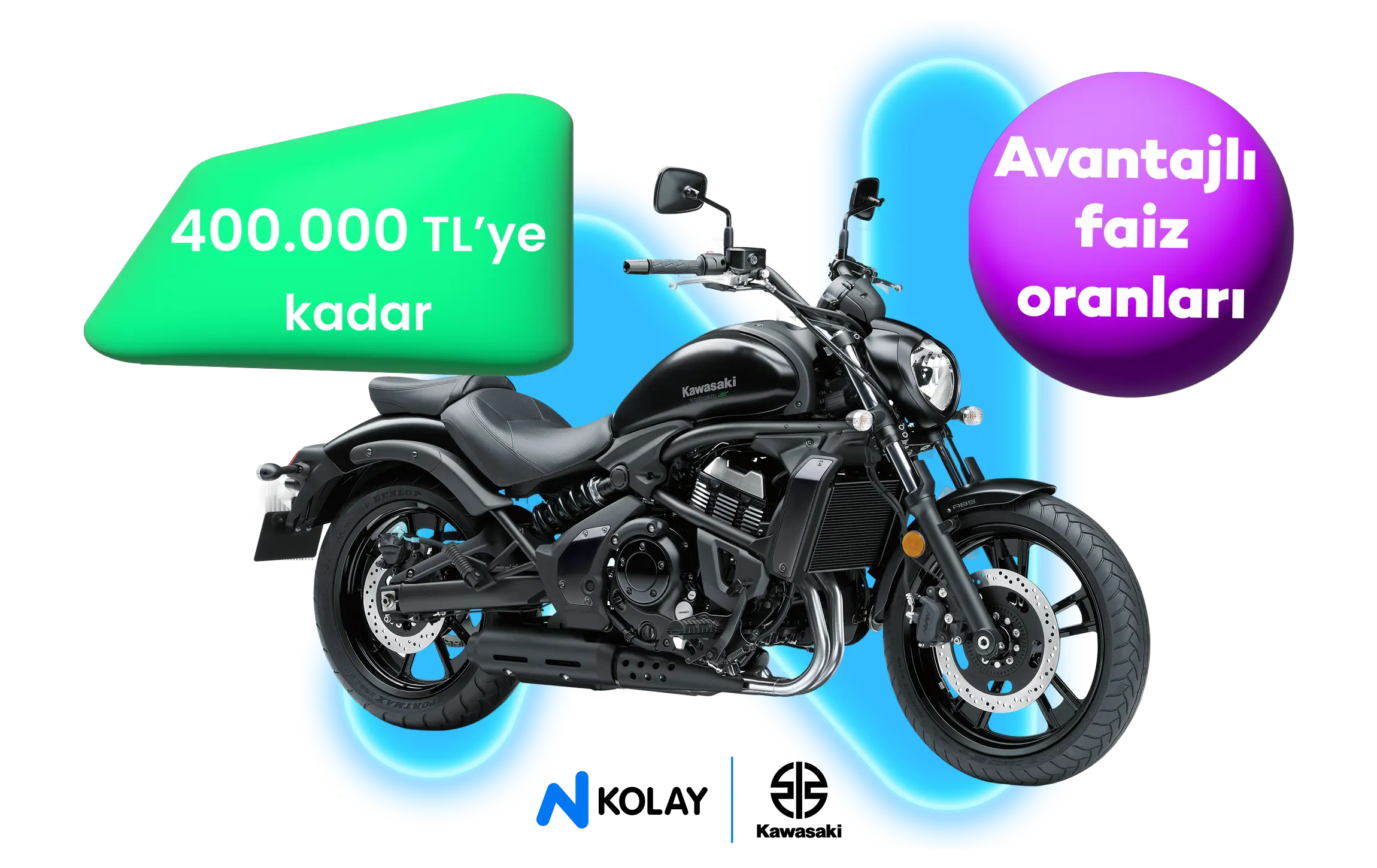 N Kolay ve Kawasaki ile motosiklet kredisi yolculuğunuz başlıyor