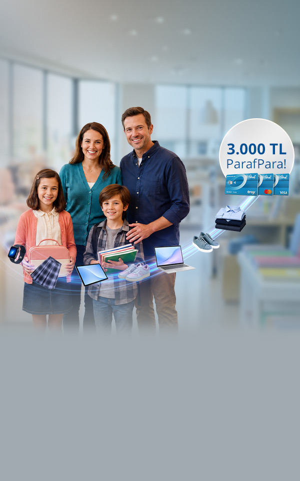 Okul alışverişlerinize 3.000 TL ParafPara