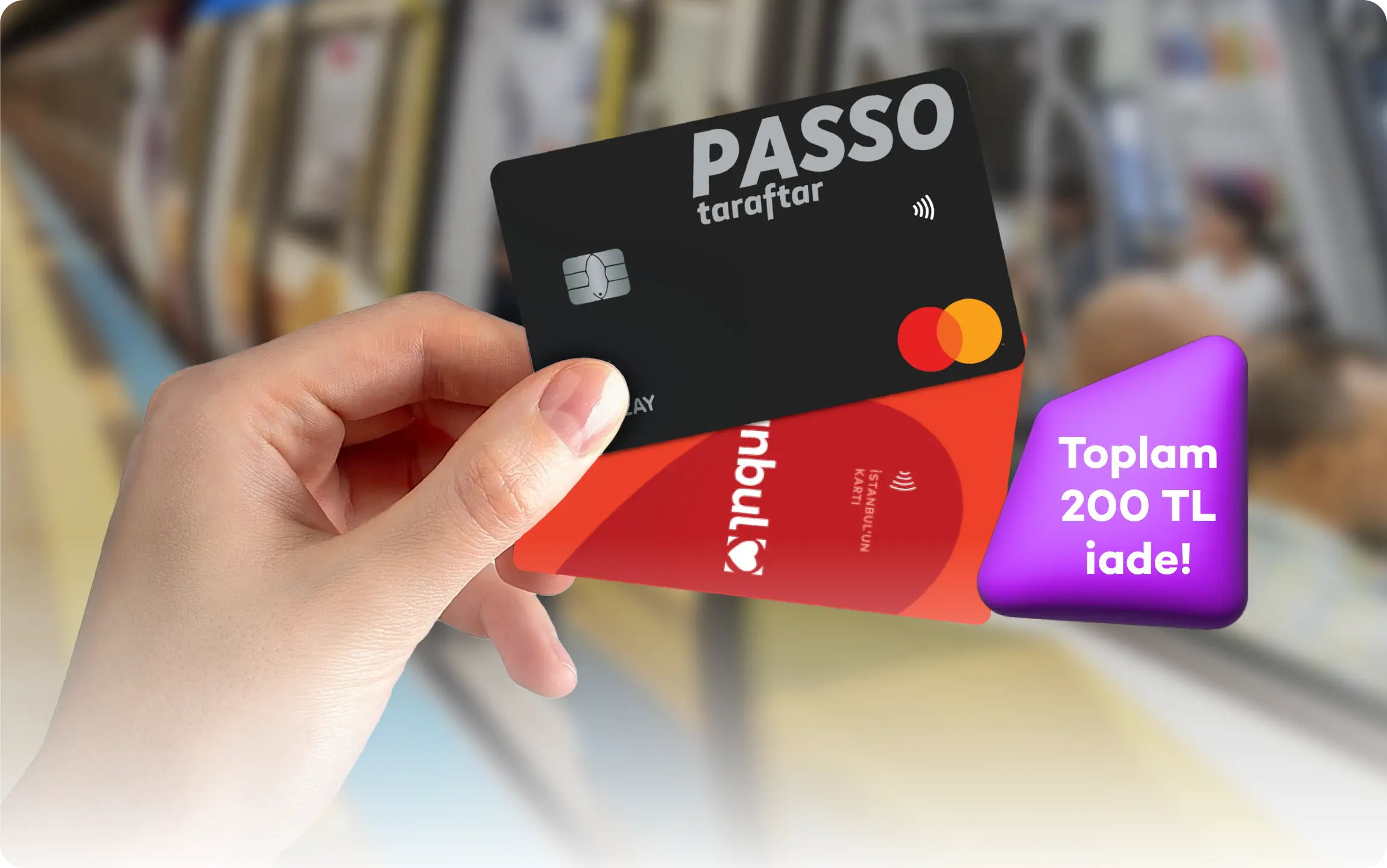 Passo Taraftar banka kartınla maç yolculuğunun yarısı bizden