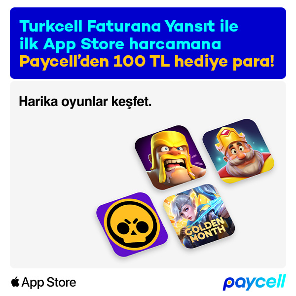 App Store’da 100 TL Hediye Para