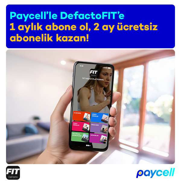DeFactoFIT'te 1 aylık UP aboneliğine 2 ay hediye