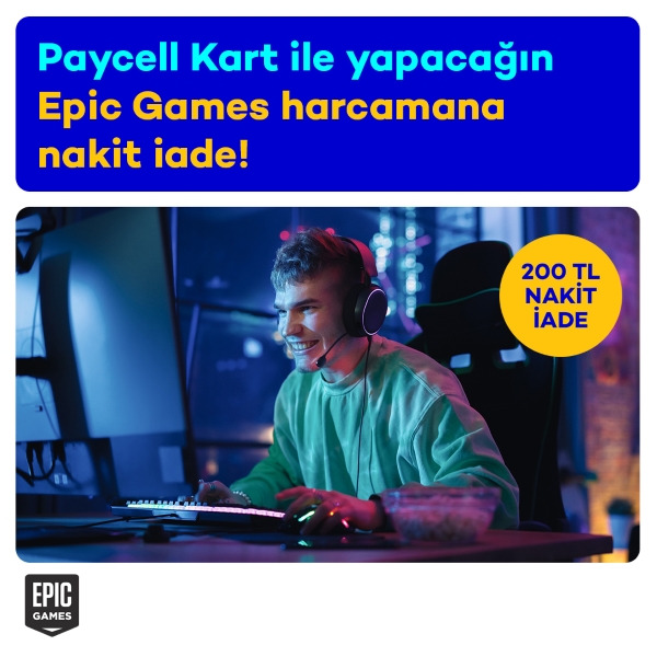 Epic Games Store’da 200 TL Nakit İade