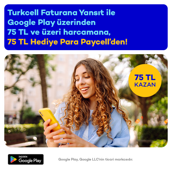 Google Play’de 75 TL hediye para