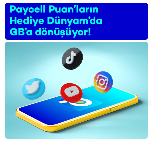 Paycell ile internetin bitmez