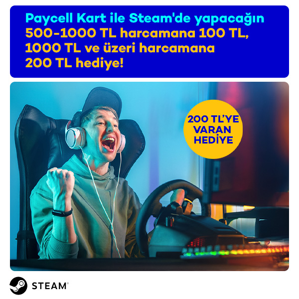 STEAM’de 200 TL Nakit İade